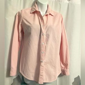 Madison Mathews Women’s Button Up Long Sleeve Pink Shirt  Top Size XS